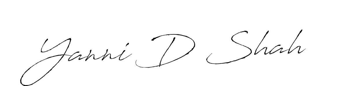 Similarly Antro_Vectra is the best handwritten signature design. Signature creator online .You can use it as an online autograph creator for name Yanni D Shah. Yanni D Shah signature style 6 images and pictures png