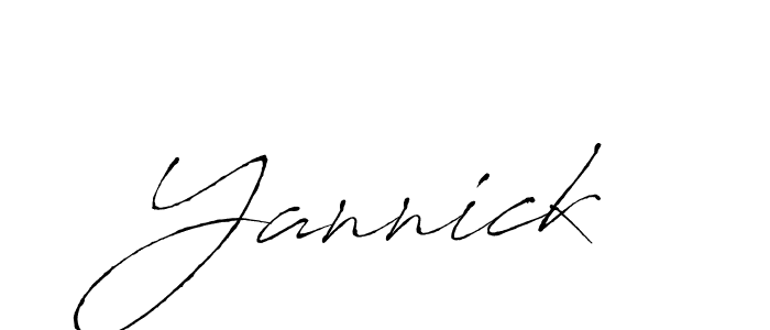 Create a beautiful signature design for name Yannick. With this signature (Antro_Vectra) fonts, you can make a handwritten signature for free. Yannick signature style 6 images and pictures png