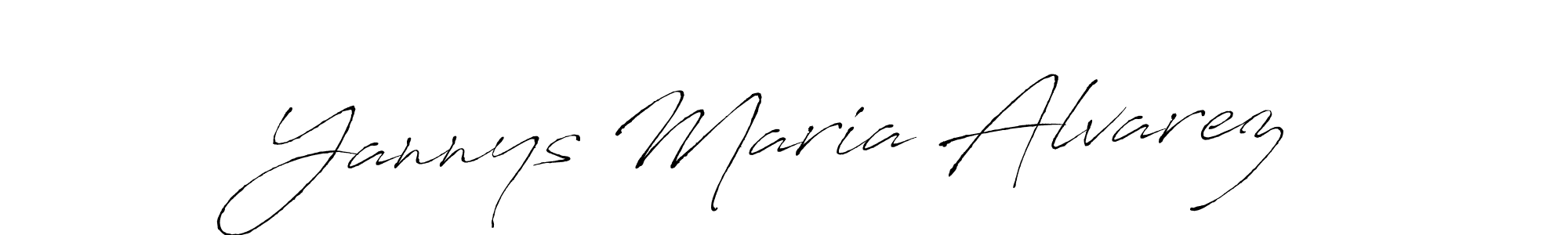 Also we have Yannys Maria Alvarez name is the best signature style. Create professional handwritten signature collection using Antro_Vectra autograph style. Yannys Maria Alvarez signature style 6 images and pictures png