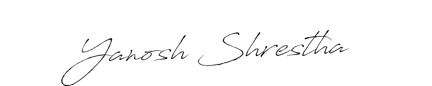 Antro_Vectra is a professional signature style that is perfect for those who want to add a touch of class to their signature. It is also a great choice for those who want to make their signature more unique. Get Yanosh Shrestha name to fancy signature for free. Yanosh Shrestha signature style 6 images and pictures png