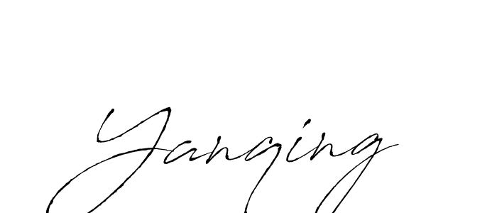 Design your own signature with our free online signature maker. With this signature software, you can create a handwritten (Antro_Vectra) signature for name Yanqing. Yanqing signature style 6 images and pictures png