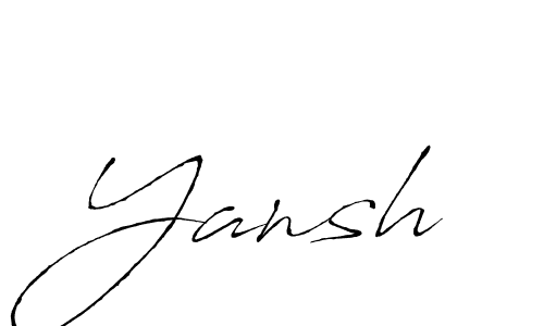 Also we have Yansh name is the best signature style. Create professional handwritten signature collection using Antro_Vectra autograph style. Yansh signature style 6 images and pictures png