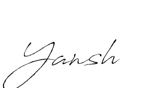 Yansh stylish signature style. Best Handwritten Sign (Antro_Vectra) for my name. Handwritten Signature Collection Ideas for my name Yansh. Yansh signature style 6 images and pictures png