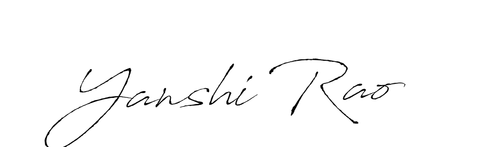 This is the best signature style for the Yanshi Rao name. Also you like these signature font (Antro_Vectra). Mix name signature. Yanshi Rao signature style 6 images and pictures png