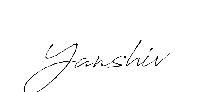Create a beautiful signature design for name Yanshiv. With this signature (Antro_Vectra) fonts, you can make a handwritten signature for free. Yanshiv signature style 6 images and pictures png