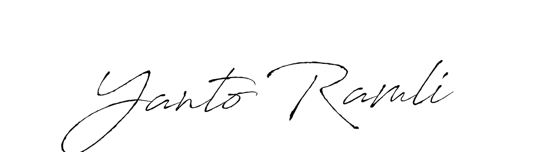 You can use this online signature creator to create a handwritten signature for the name Yanto Ramli. This is the best online autograph maker. Yanto Ramli signature style 6 images and pictures png