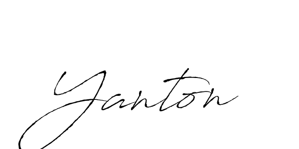 How to make Yanton name signature. Use Antro_Vectra style for creating short signs online. This is the latest handwritten sign. Yanton signature style 6 images and pictures png