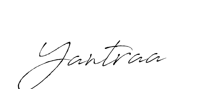 Design your own signature with our free online signature maker. With this signature software, you can create a handwritten (Antro_Vectra) signature for name Yantraa. Yantraa signature style 6 images and pictures png