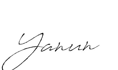 Create a beautiful signature design for name Yanun. With this signature (Antro_Vectra) fonts, you can make a handwritten signature for free. Yanun signature style 6 images and pictures png