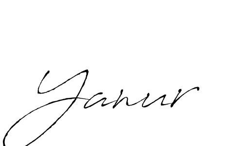 Use a signature maker to create a handwritten signature online. With this signature software, you can design (Antro_Vectra) your own signature for name Yanur. Yanur signature style 6 images and pictures png