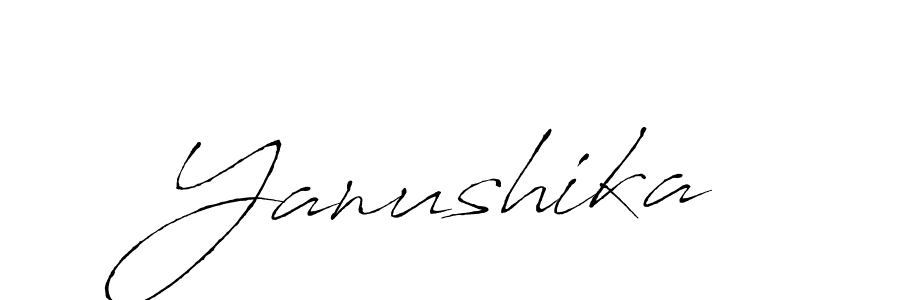 if you are searching for the best signature style for your name Yanushika. so please give up your signature search. here we have designed multiple signature styles  using Antro_Vectra. Yanushika signature style 6 images and pictures png