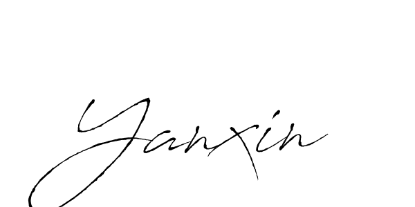 Design your own signature with our free online signature maker. With this signature software, you can create a handwritten (Antro_Vectra) signature for name Yanxin. Yanxin signature style 6 images and pictures png