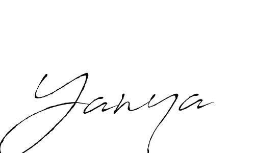 How to make Yanya name signature. Use Antro_Vectra style for creating short signs online. This is the latest handwritten sign. Yanya signature style 6 images and pictures png