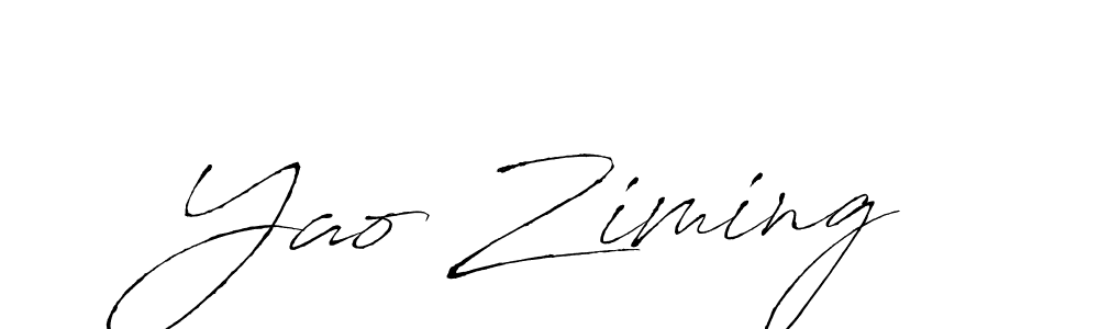 Use a signature maker to create a handwritten signature online. With this signature software, you can design (Antro_Vectra) your own signature for name Yao Ziming. Yao Ziming signature style 6 images and pictures png