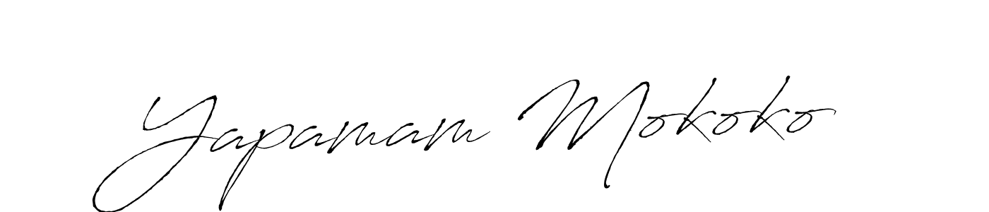 Make a beautiful signature design for name Yapamam Mokoko. Use this online signature maker to create a handwritten signature for free. Yapamam Mokoko signature style 6 images and pictures png