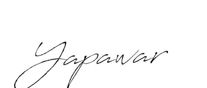 Design your own signature with our free online signature maker. With this signature software, you can create a handwritten (Antro_Vectra) signature for name Yapawar. Yapawar signature style 6 images and pictures png