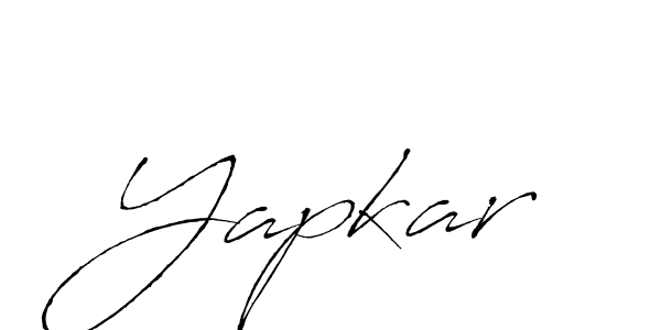Use a signature maker to create a handwritten signature online. With this signature software, you can design (Antro_Vectra) your own signature for name Yapkar. Yapkar signature style 6 images and pictures png