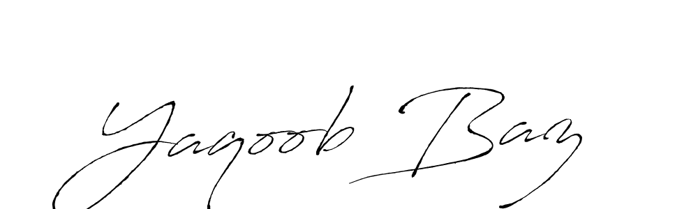 Create a beautiful signature design for name Yaqoob Baz. With this signature (Antro_Vectra) fonts, you can make a handwritten signature for free. Yaqoob Baz signature style 6 images and pictures png