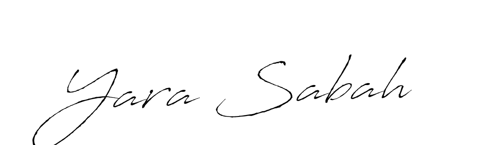 Make a beautiful signature design for name Yara Sabah. With this signature (Antro_Vectra) style, you can create a handwritten signature for free. Yara Sabah signature style 6 images and pictures png