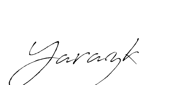 How to make Yarazk signature? Antro_Vectra is a professional autograph style. Create handwritten signature for Yarazk name. Yarazk signature style 6 images and pictures png
