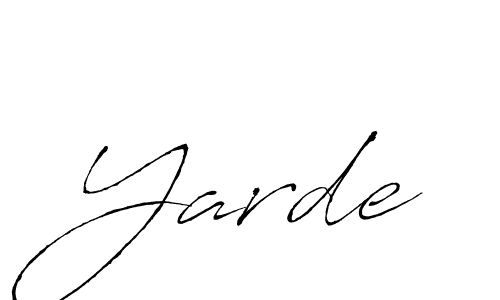 Create a beautiful signature design for name Yarde. With this signature (Antro_Vectra) fonts, you can make a handwritten signature for free. Yarde signature style 6 images and pictures png