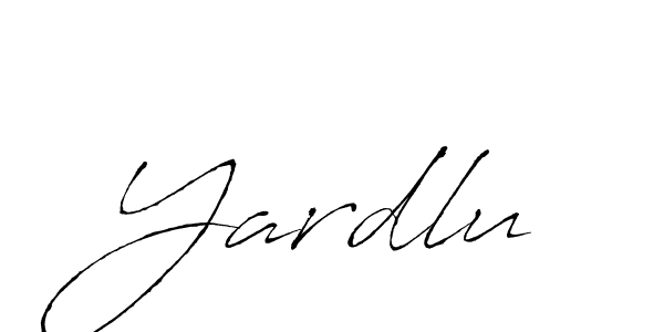 Design your own signature with our free online signature maker. With this signature software, you can create a handwritten (Antro_Vectra) signature for name Yardlu. Yardlu signature style 6 images and pictures png