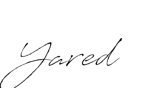 Make a beautiful signature design for name Yared. With this signature (Antro_Vectra) style, you can create a handwritten signature for free. Yared signature style 6 images and pictures png