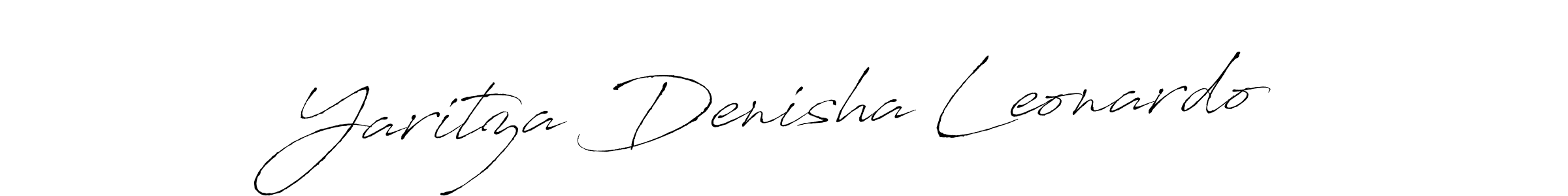 Yaritza Denisha Leonardo stylish signature style. Best Handwritten Sign (Antro_Vectra) for my name. Handwritten Signature Collection Ideas for my name Yaritza Denisha Leonardo. Yaritza Denisha Leonardo signature style 6 images and pictures png