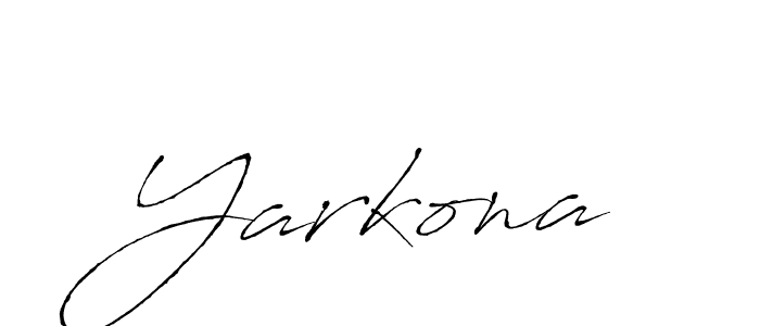 Make a beautiful signature design for name Yarkona. With this signature (Antro_Vectra) style, you can create a handwritten signature for free. Yarkona signature style 6 images and pictures png