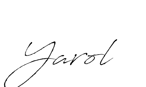 Yarol stylish signature style. Best Handwritten Sign (Antro_Vectra) for my name. Handwritten Signature Collection Ideas for my name Yarol. Yarol signature style 6 images and pictures png