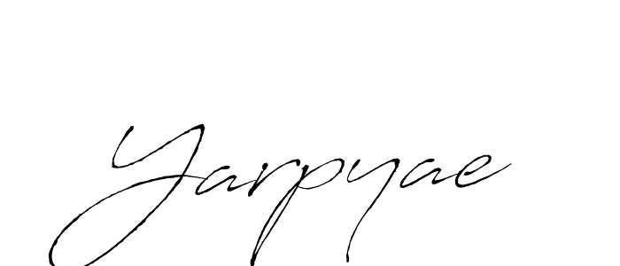 How to make Yarpyae signature? Antro_Vectra is a professional autograph style. Create handwritten signature for Yarpyae name. Yarpyae signature style 6 images and pictures png