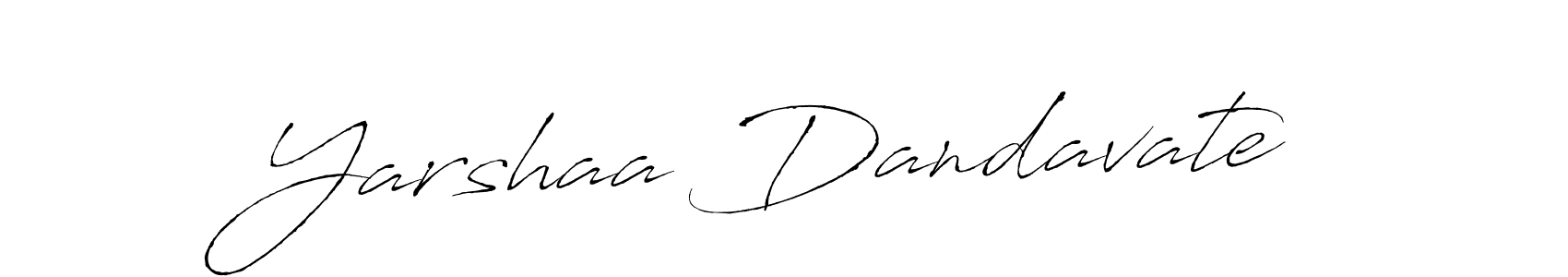 Create a beautiful signature design for name Yarshaa Dandavate. With this signature (Antro_Vectra) fonts, you can make a handwritten signature for free. Yarshaa Dandavate signature style 6 images and pictures png