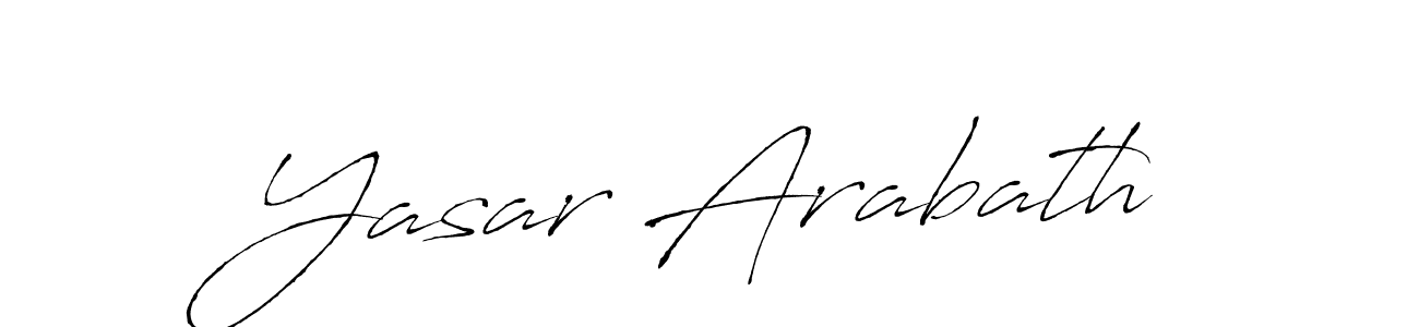 The best way (Antro_Vectra) to make a short signature is to pick only two or three words in your name. The name Yasar Arabath include a total of six letters. For converting this name. Yasar Arabath signature style 6 images and pictures png