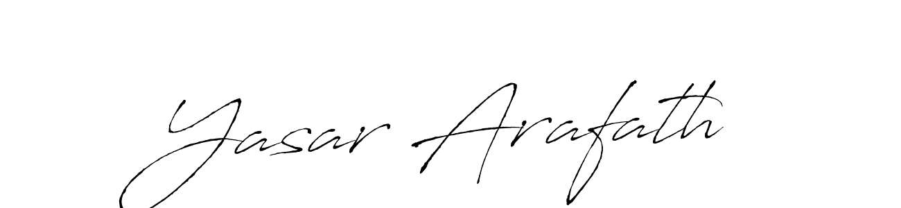 How to make Yasar Arafath name signature. Use Antro_Vectra style for creating short signs online. This is the latest handwritten sign. Yasar Arafath signature style 6 images and pictures png