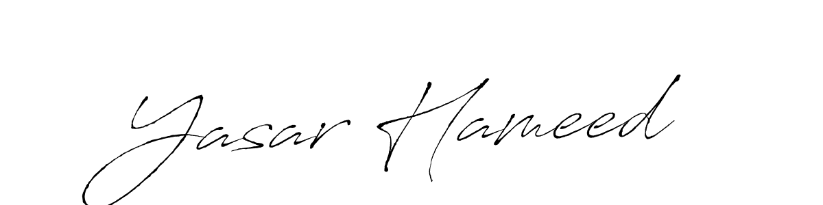 Make a beautiful signature design for name Yasar Hameed. With this signature (Antro_Vectra) style, you can create a handwritten signature for free. Yasar Hameed signature style 6 images and pictures png