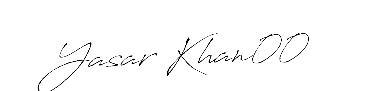 Make a beautiful signature design for name Yasar Khan00. With this signature (Antro_Vectra) style, you can create a handwritten signature for free. Yasar Khan00 signature style 6 images and pictures png