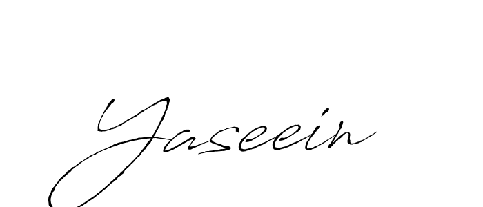 Make a beautiful signature design for name Yaseein. With this signature (Antro_Vectra) style, you can create a handwritten signature for free. Yaseein signature style 6 images and pictures png