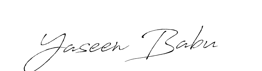 Design your own signature with our free online signature maker. With this signature software, you can create a handwritten (Antro_Vectra) signature for name Yaseen Babu. Yaseen Babu signature style 6 images and pictures png