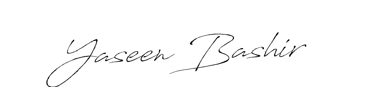 Make a beautiful signature design for name Yaseen Bashir. With this signature (Antro_Vectra) style, you can create a handwritten signature for free. Yaseen Bashir signature style 6 images and pictures png