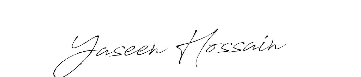 Make a beautiful signature design for name Yaseen Hossain. With this signature (Antro_Vectra) style, you can create a handwritten signature for free. Yaseen Hossain signature style 6 images and pictures png