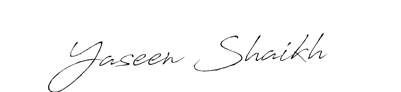 Make a beautiful signature design for name Yaseen Shaikh. With this signature (Antro_Vectra) style, you can create a handwritten signature for free. Yaseen Shaikh signature style 6 images and pictures png