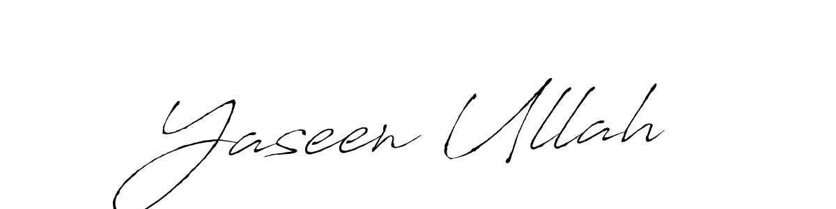 How to make Yaseen Ullah name signature. Use Antro_Vectra style for creating short signs online. This is the latest handwritten sign. Yaseen Ullah signature style 6 images and pictures png