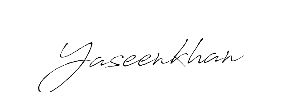 Create a beautiful signature design for name Yaseenkhan. With this signature (Antro_Vectra) fonts, you can make a handwritten signature for free. Yaseenkhan signature style 6 images and pictures png