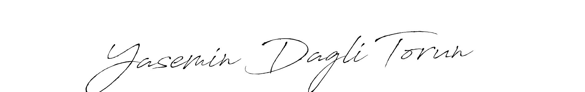 Design your own signature with our free online signature maker. With this signature software, you can create a handwritten (Antro_Vectra) signature for name Yasemin Dagli Torun. Yasemin Dagli Torun signature style 6 images and pictures png