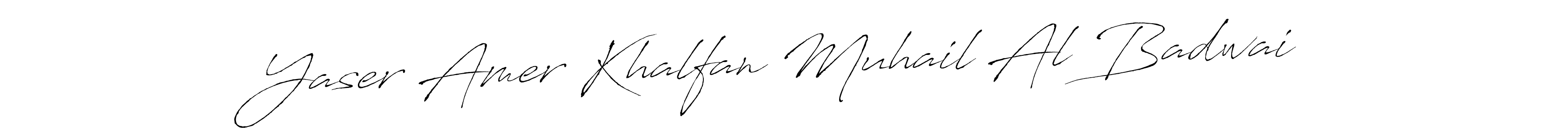 You can use this online signature creator to create a handwritten signature for the name Yaser Amer Khalfan Muhail Al Badwai. This is the best online autograph maker. Yaser Amer Khalfan Muhail Al Badwai signature style 6 images and pictures png