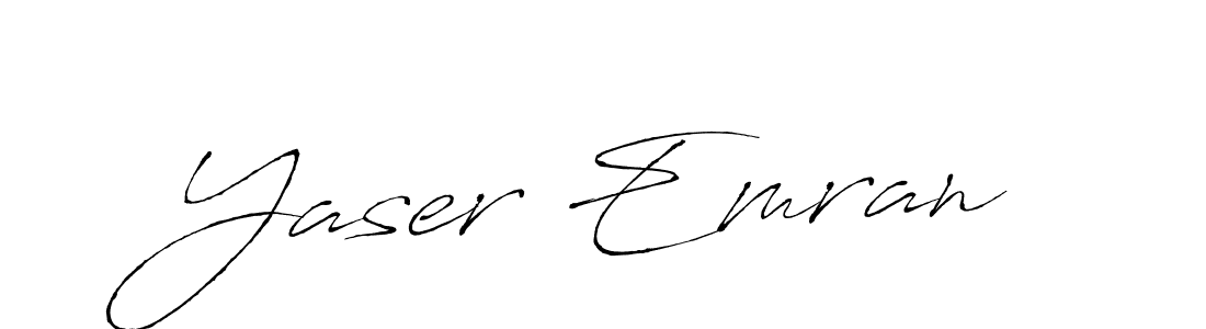 Create a beautiful signature design for name Yaser Emran. With this signature (Antro_Vectra) fonts, you can make a handwritten signature for free. Yaser Emran signature style 6 images and pictures png