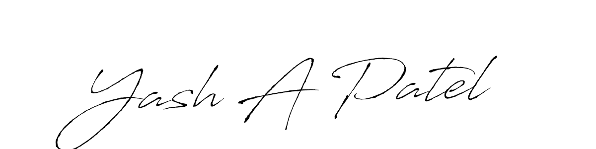 Also we have Yash A Patel name is the best signature style. Create professional handwritten signature collection using Antro_Vectra autograph style. Yash A Patel signature style 6 images and pictures png