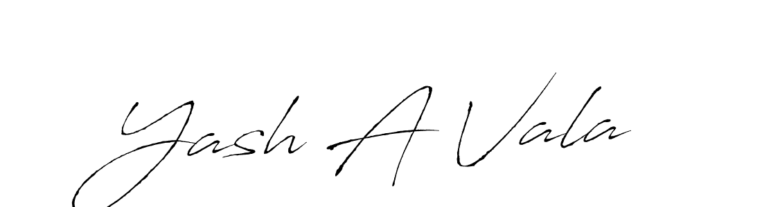 Make a beautiful signature design for name Yash A Vala. Use this online signature maker to create a handwritten signature for free. Yash A Vala signature style 6 images and pictures png