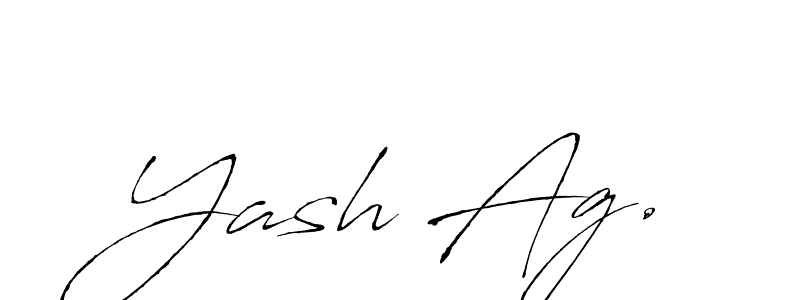 Similarly Antro_Vectra is the best handwritten signature design. Signature creator online .You can use it as an online autograph creator for name Yash Ag.. Yash Ag. signature style 6 images and pictures png