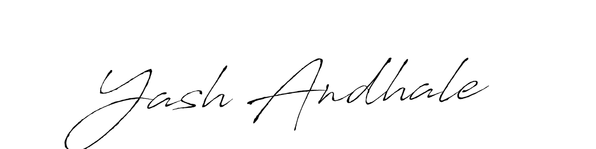 Antro_Vectra is a professional signature style that is perfect for those who want to add a touch of class to their signature. It is also a great choice for those who want to make their signature more unique. Get Yash Andhale name to fancy signature for free. Yash Andhale signature style 6 images and pictures png